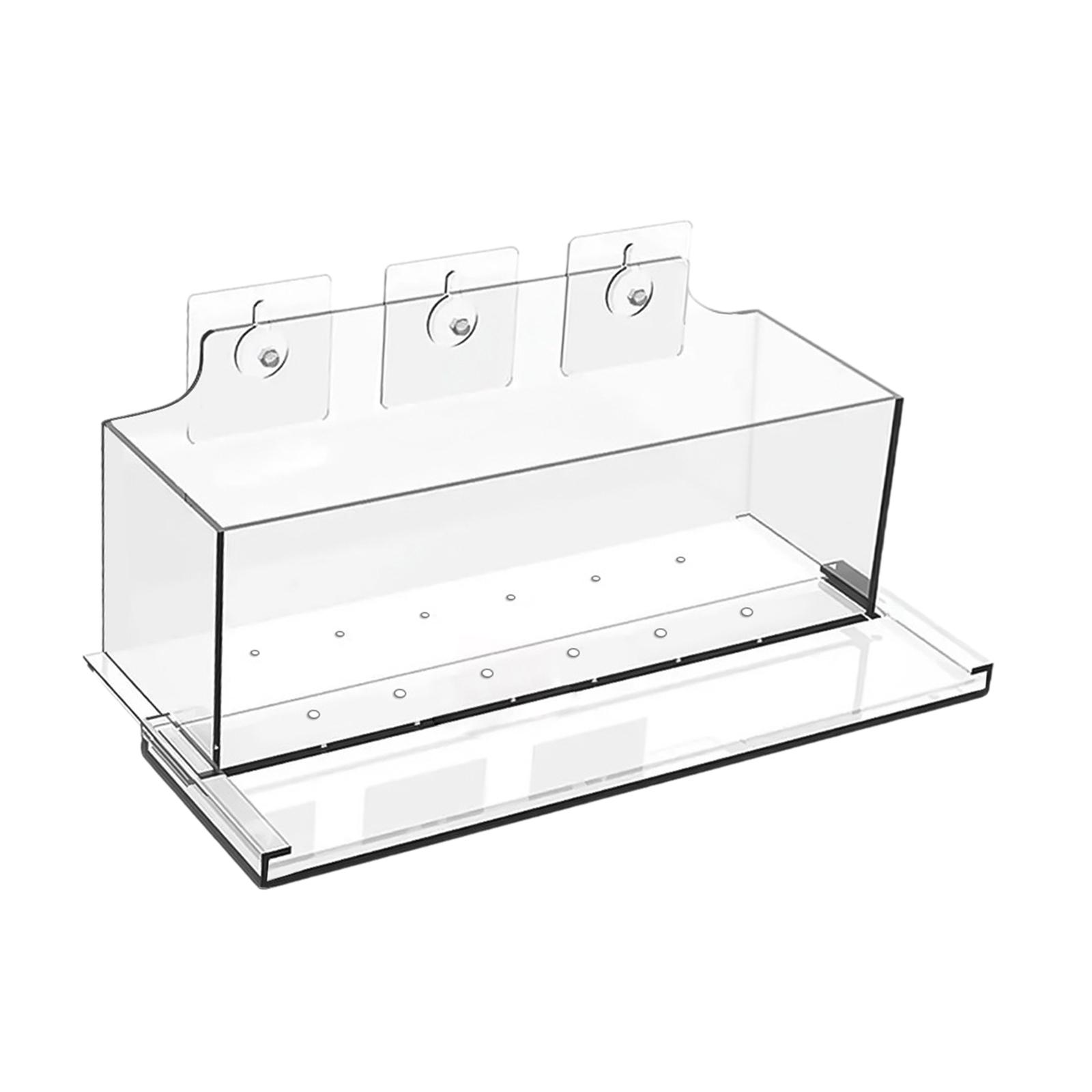 

Window Box Planter Home Ornament Decorative Container Transparent Plant Pot for Courtyard Indoor Plants Home Garden Yard прозорий