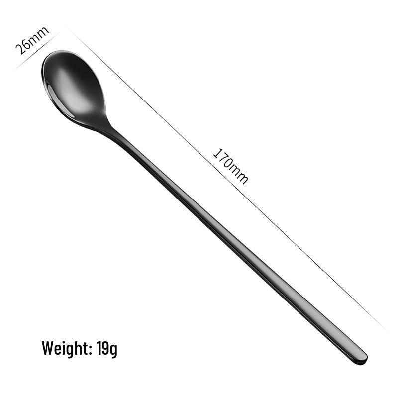 Gold Long Handle 304 Stainless Steel Water Drop Spoon for Stirring Desserts and Coffee