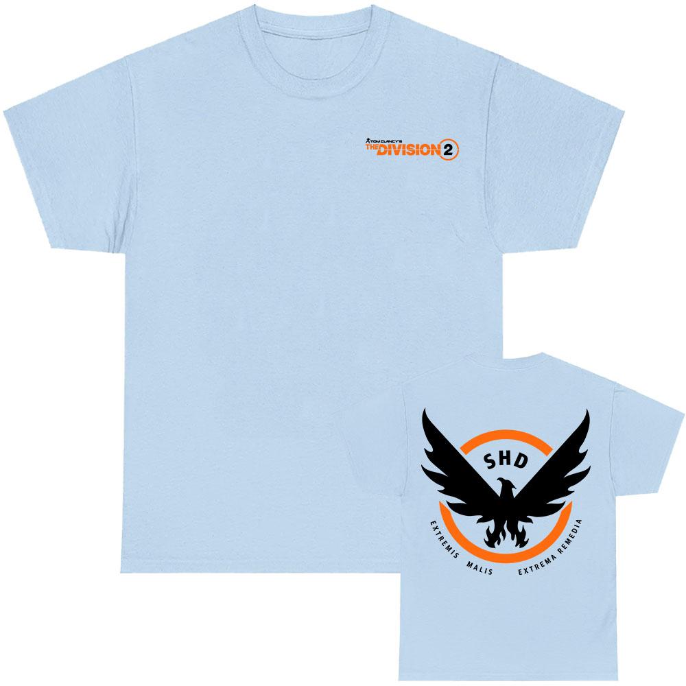 Tom Clancy's The Division 2 SHD T-Shirt Rundhals Kurzarm Lässiges Lockeres T-Shirts Herren Damen Kleidung Spieldesign Grafik T-Shirt