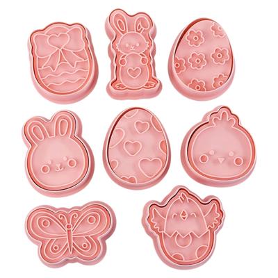 Pack Of 8 Cartoon Cookie Molds for Baking Enthusiasts Biscuit Fondant Embosser Stamp Rusts Resistant Dessert Bakewares