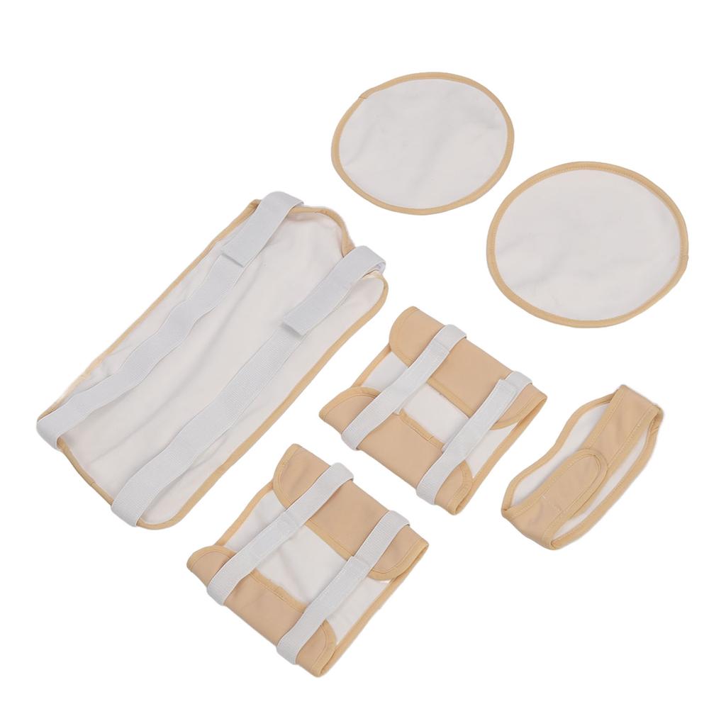 Castor Oil Pack Skin Friendly Reusable Adjustable Elastic Strap Castor Oil Compress Wrap for Neck Waist