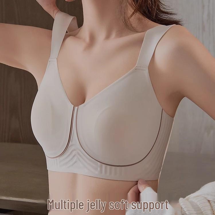 Seidennahtloser Übergrößen Bügelloser Minimizer Push-Up BH für Damen