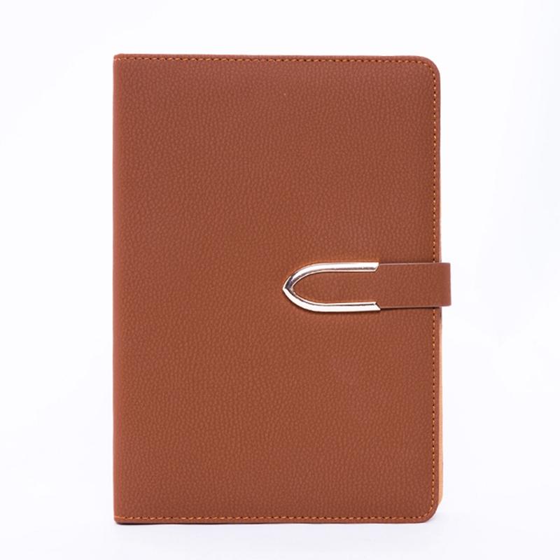 Custom Logo Executive A5 PU Leather Office Week Planner Organizer Hardcover Magnetic Buckle Customizable Stationery Notebook A5