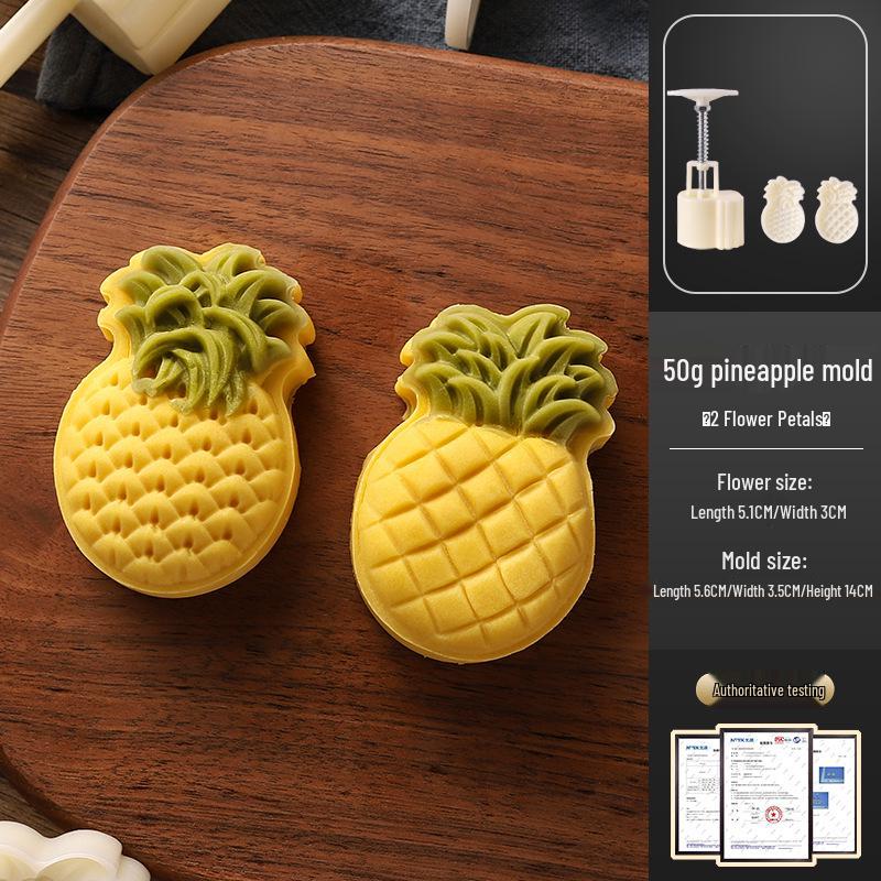 Traditional Cartoon Mooncake Mold, Hand-Press Type for Baking, Available In 50g, 75g, 100g Sizes