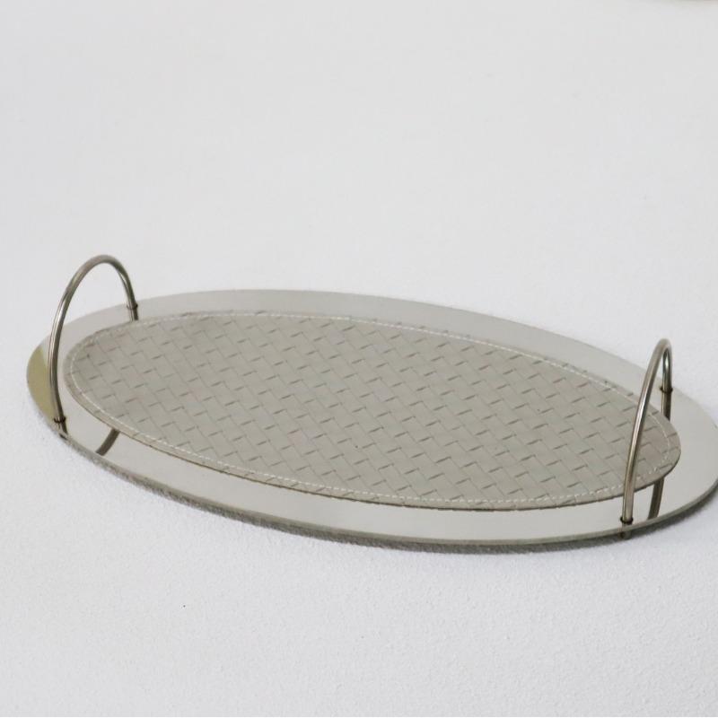 

Stainless Steel Organizer Tray Horsehair Storage Trays Modern Luxury Decorative Tray Multifunction Accessory Trays Home Decor
