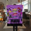 1PC SIX the Musical Print Flannel Blanket, High quality Comfortable for All Seasons, Home Decor, Warmth and Comfort, Perfect for Christmas Gifts164