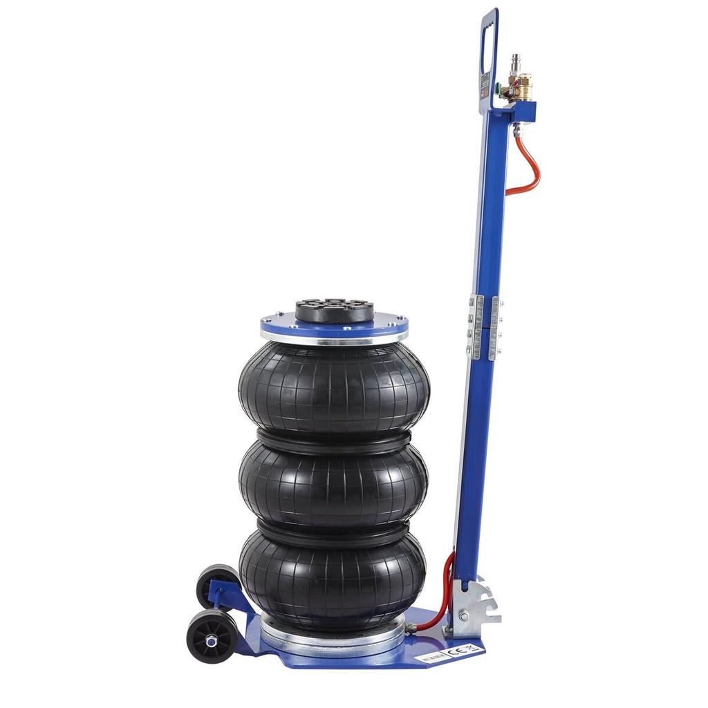 Air Jack, 3 Ton/6600 lbs Triple Bag Air Jack, Airbag Jack with Six Steel Pipes, Lift up to 17.7", 3-5 s Fast Lifting Pneumatic Jack, with Adjustable