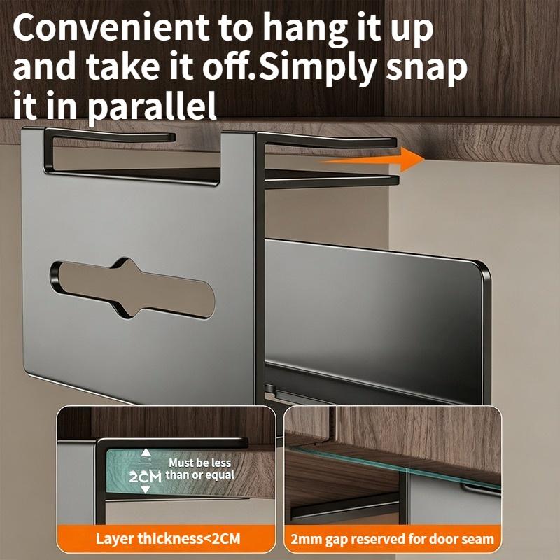 Over Cabinet Door Hanging Tissue Box Kitchen Paper Napkin Dispenser Space Saving No‑Drill Design Household Storage Organizer For