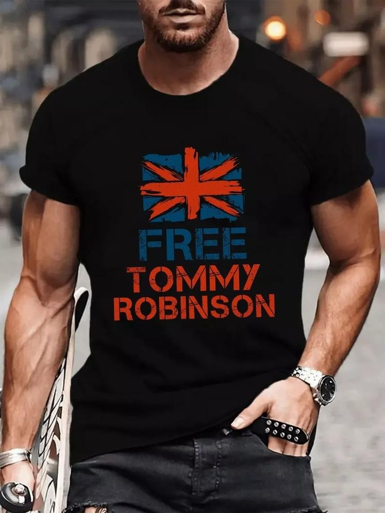 Бесплатная футболка tommy robinson, Футболка Tommy never surrender, Футболка в поддержку tommy Унисекс Футболка XXL