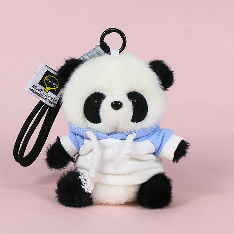 Premium Scented Panda Pendant Backpack: Dressed-Up Panda Doll In Various Styles