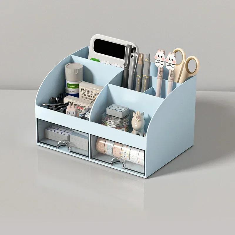 Drawer Storage Box Desk Ganizer Transparent Large Capacity Stationery H Ganizer Multi Function Desktop Storage Household