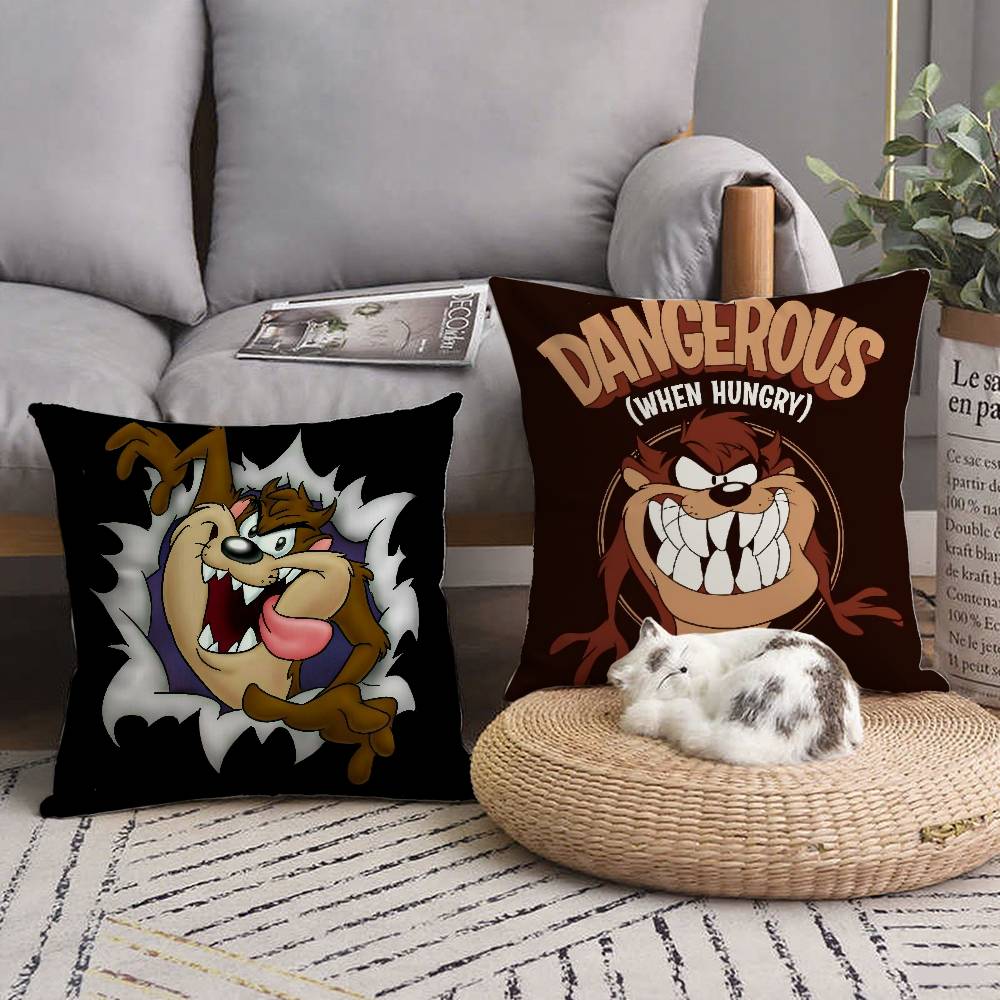 T-Tasmanian Devil Pillow Case Home Decor Throw For Sofa Bed Car Room Decor Gift Idea