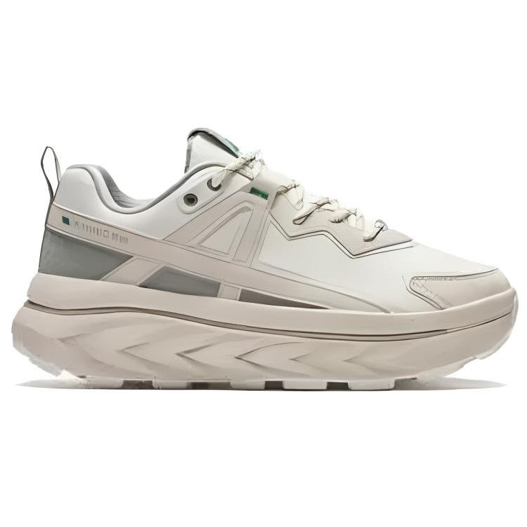Anta Mountain Opening V2 Slip Resistant Abrasion Resistant Low top Running Shoes Women's Beige Green 122446607A-2