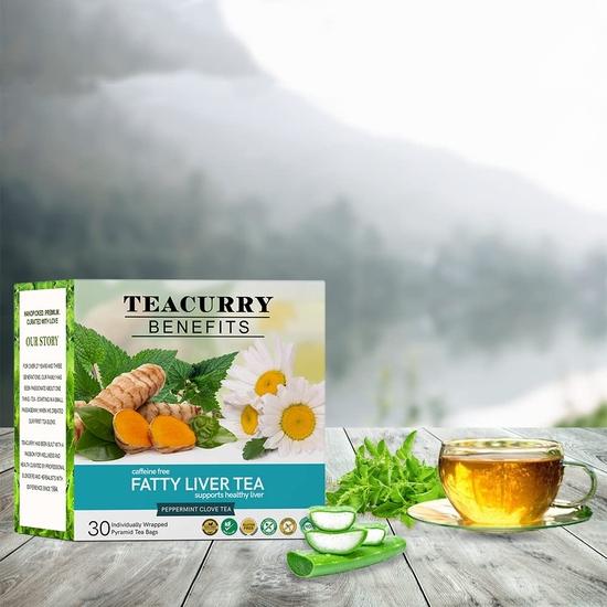 TEACURRY Fatty Liver Tea (1 Month Pack | 100 Gms Loose) - Helps with Abdominal Swelling, Ascites, Enlarged Vessels