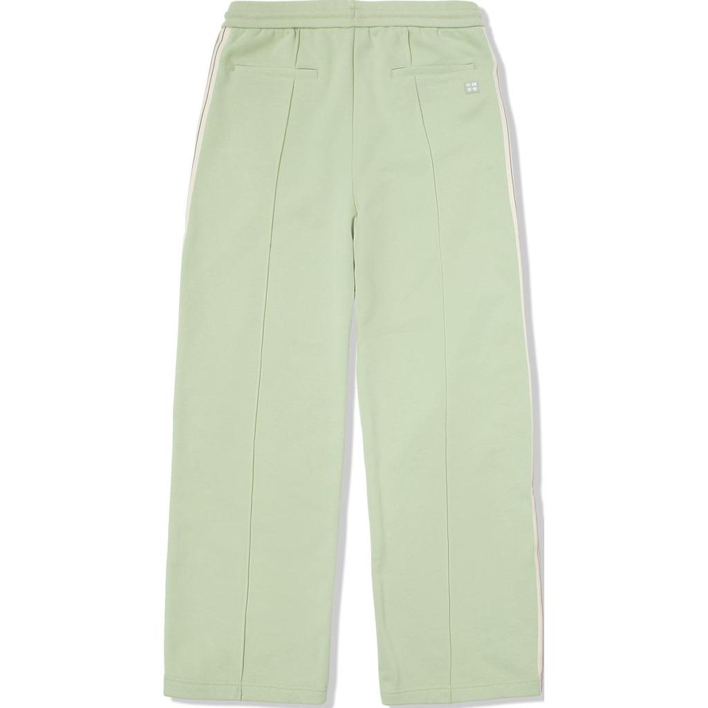 Li Ning Comfortable Casual Versatile Lace-Up Knitted Sports Pants Women bottoms Asparagus-White AKLUE06-1