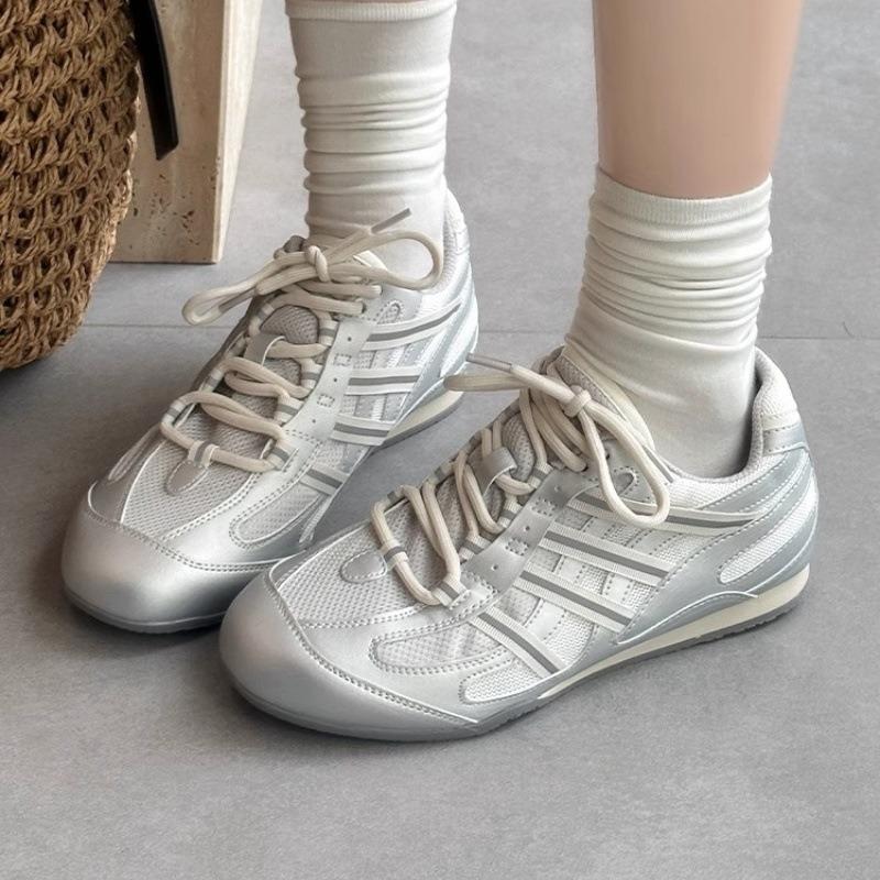 Leder Mesh atmungsaktiv Damen Sommer neu Innenhöhe erhöht Farbpassend Casual Running