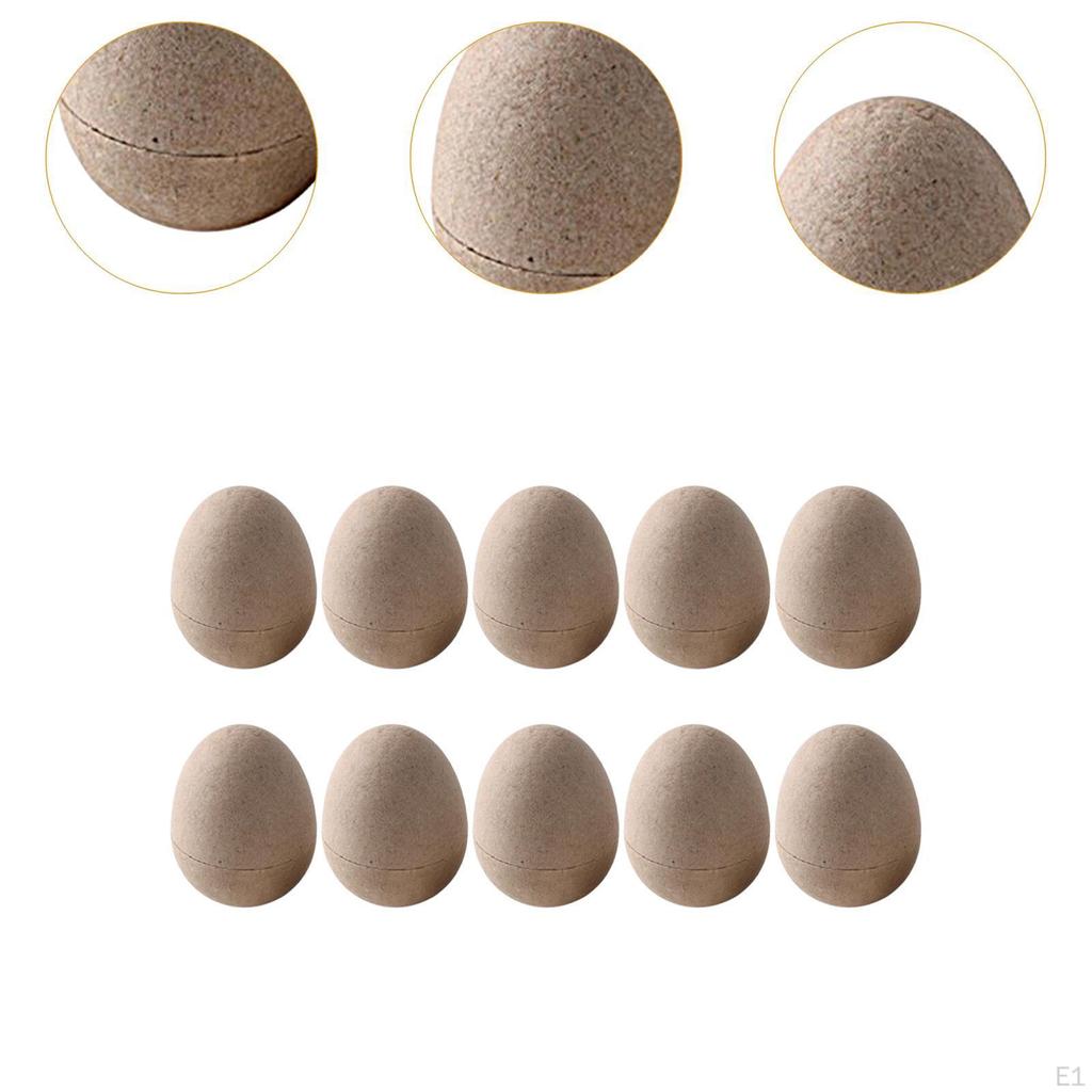 10 Buc Ouă de Paște din Papier Mâché Articole de Artizanat pentru Desen Sacoșă Cadou Amuzantă de Umplut