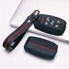 Silicone Key Fob Cover with keychain for Dodge Durango Challenger Charger Chrysler 300 for Jeep Grand Cherokee Grand Wagoneer Protective Case Fits 6