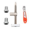 19mm Bench Dog Clamp Stainless Steel Woodworking Table Clamp with 2 Bench Dogs for Carpenters