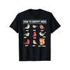 Wie man Vögel identifiziert Nicht ein Vogel Eichhörnchen Lustiger Vogelbeobachter Grafik-T-Shirt Lässiges Baumwoll-T-Shirt