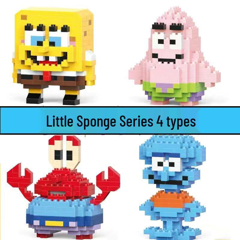 Compatible Lego Micro Building Block Cartoon Figurines - Children's Educational Desktop Toys