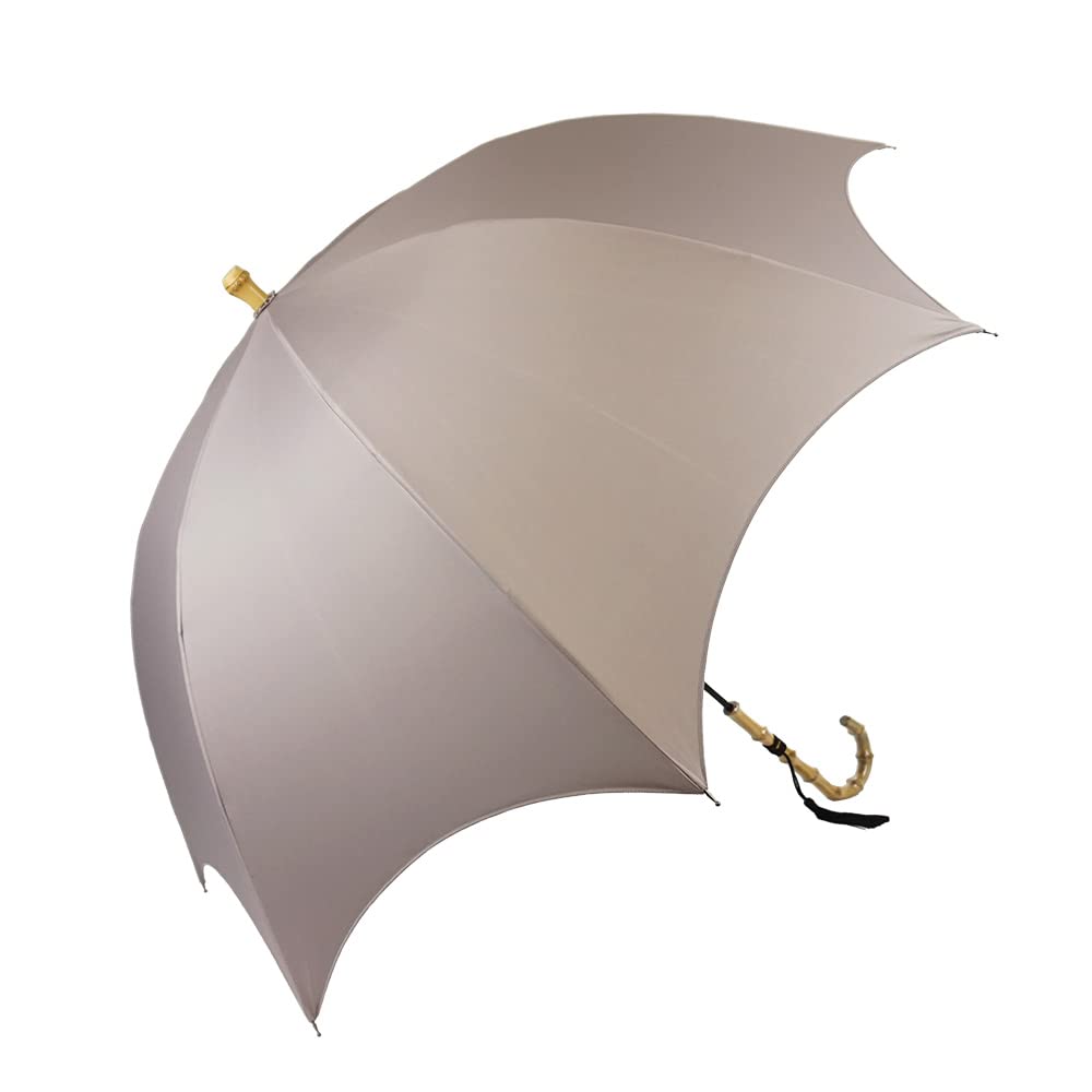 

macocca Полное затемнение Светопропускание 100 Защита от УФ-лучей 100 Водяная Бамбуковая Ручка с Длинным Однотонным Мокко Бесплатный Зонт, Процент, Процент,