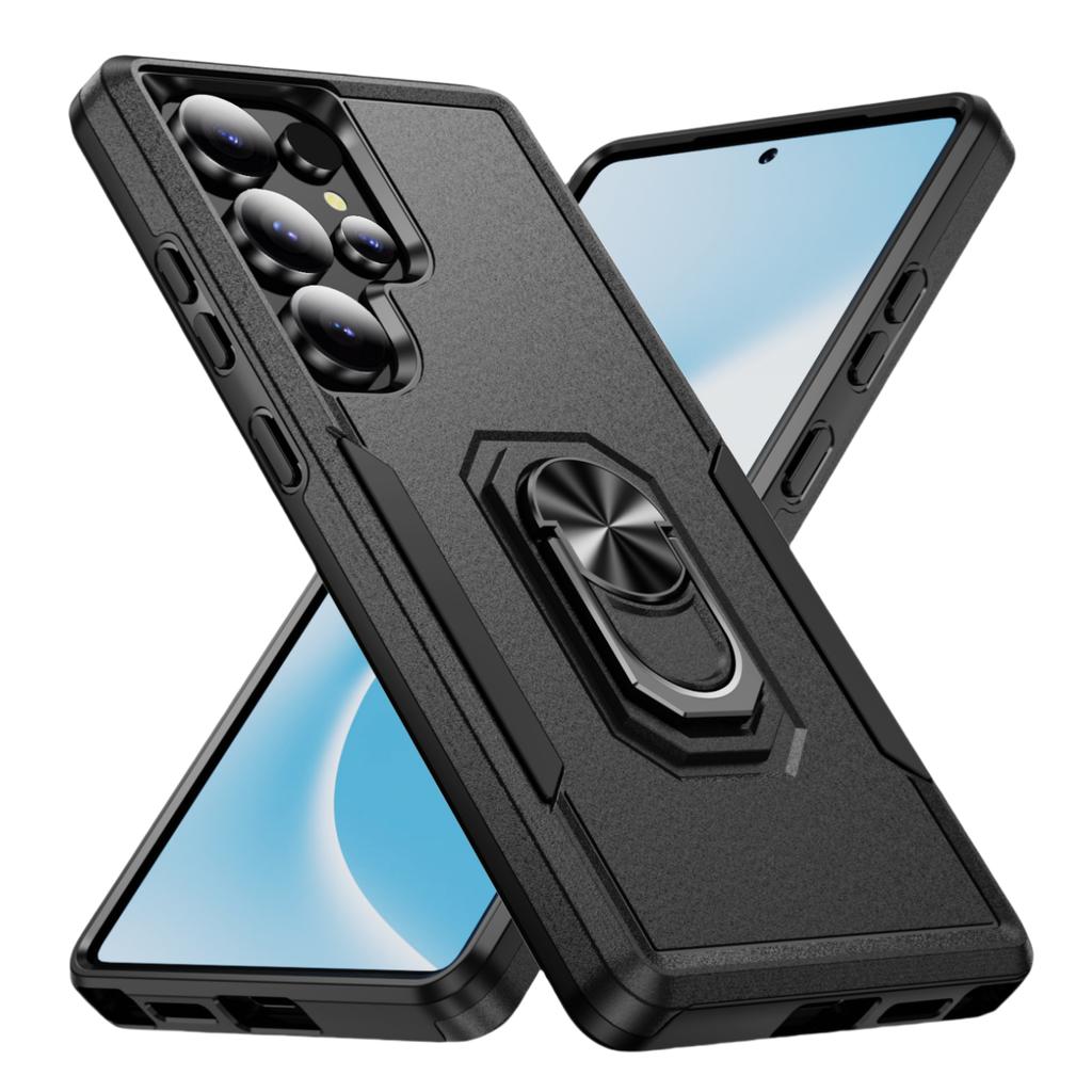 Anti-Glare Bracket Phone Cover for Samsung Galaxy S25 Ultra S24 FE Plus 5G Accessories Case for Samsung S25