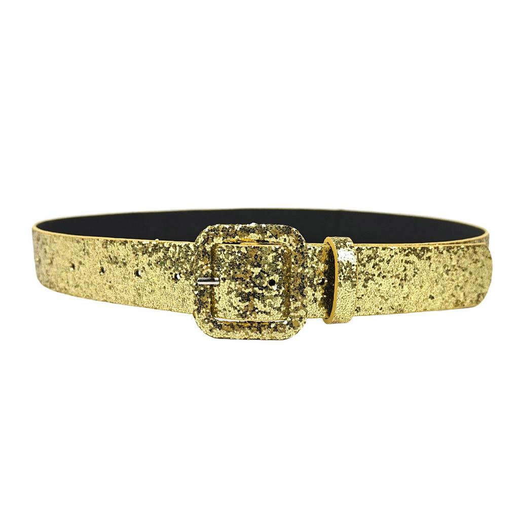 Sequin Designed Belt Decorative Waistband for Women Fashionable Waist Accessory for Parties Wear and Celebrations