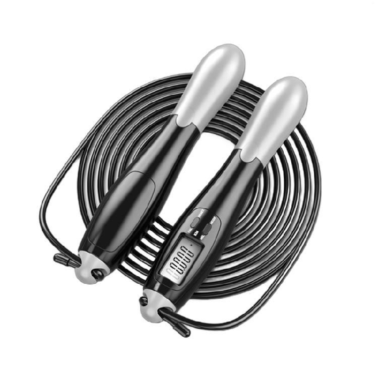 Weighted Jump Rope For Adult Indoor Outdoor Exercise Removable Digital Counting Skipping Rope with Precisions Counter