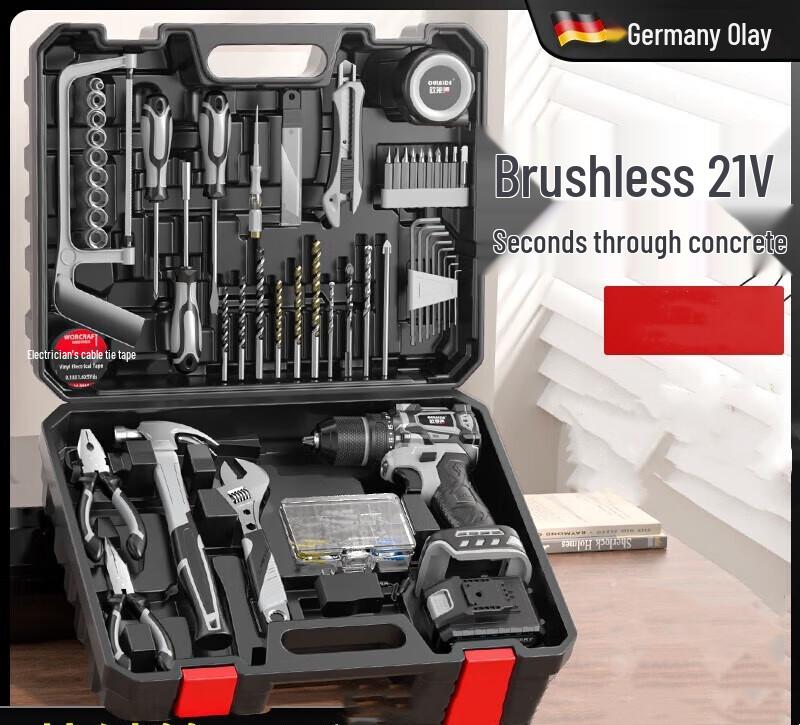 

Oulaide 20V Cordless Brushless Impact Drill & Screwdriver Kit CN plug (adapter included)