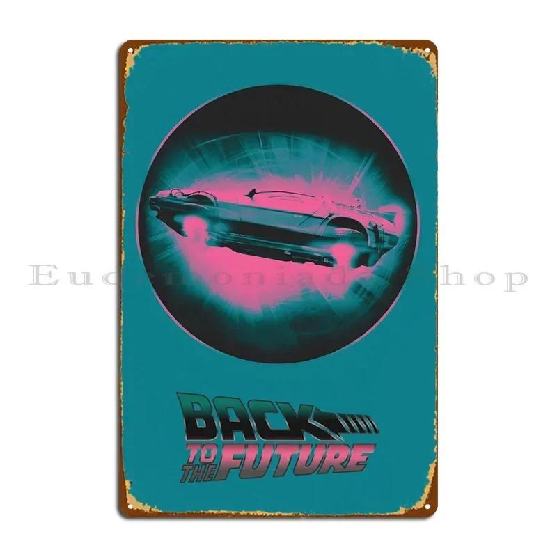 Bttf Delorean Metal Sign Bar Create Design Personalized Cinema Tin Sign Poster 20x30cm(7.8x11.8inch)