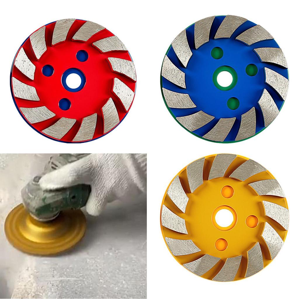 Concrete Diamond Grinding,Cup Wheel Grinding Disc,Angle Grind Attahments Row Cutting Wheel for Concrete Ceramic Tile Marble