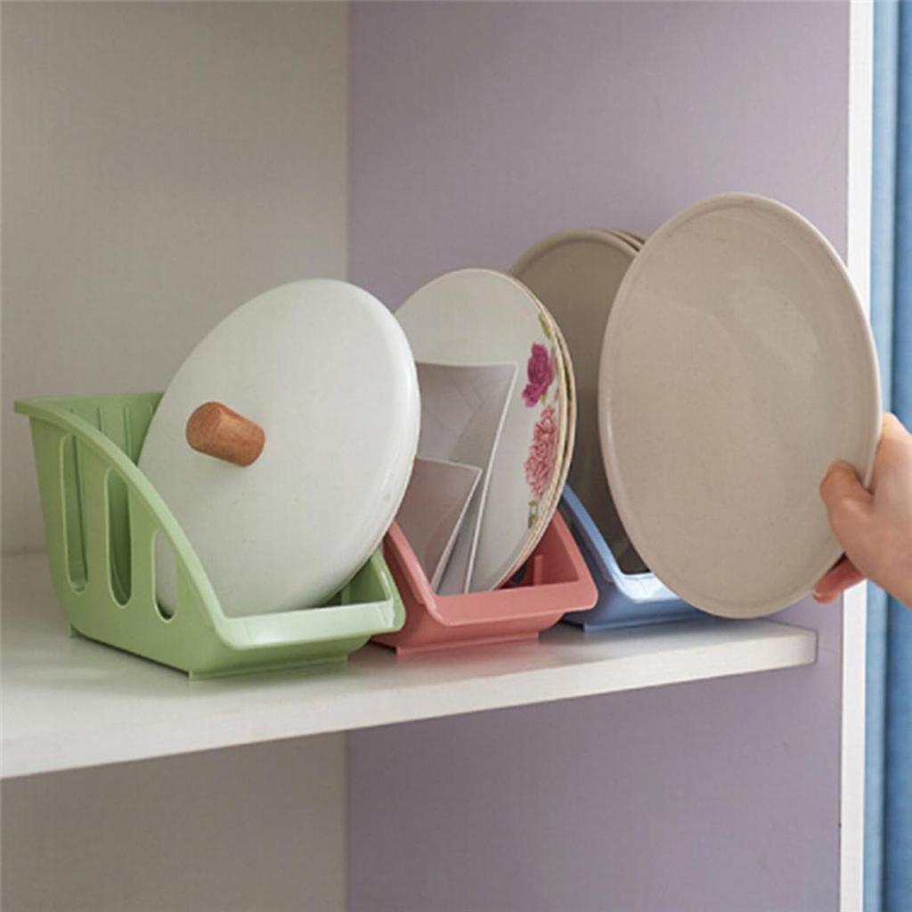 Card Slot Bowl Dish Storage Basket Rack Drain Holder Shelf Home Kitchen Tools