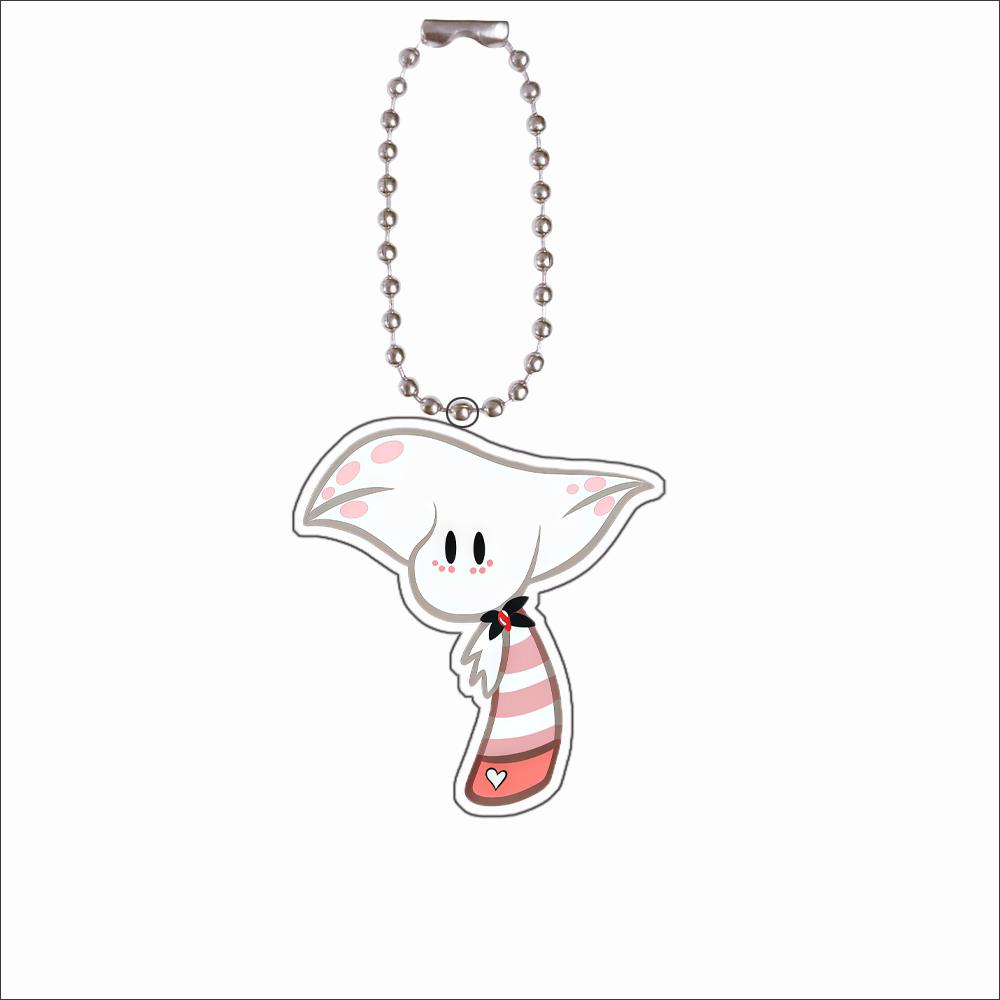 

Anime Cartoons Acrylic Key Chain for Husk Sir Pentious Alastor Charlie Chibi Version Acrylic Backpack Pendant Self-Made Key Ring