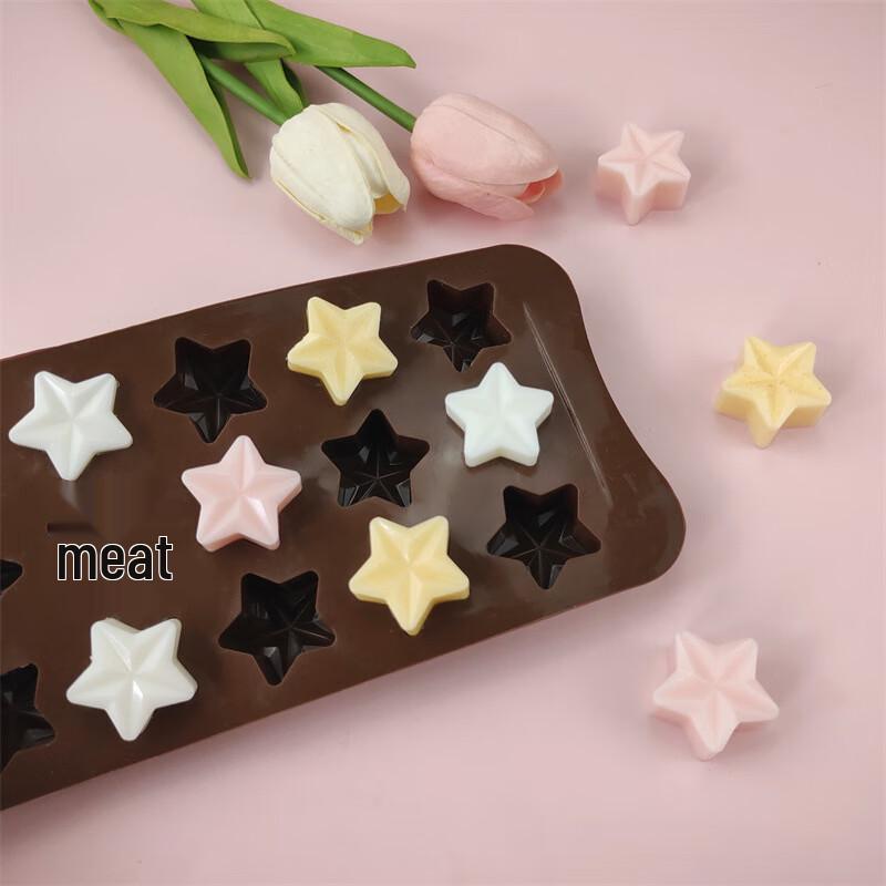 15-gniazdowa silikonowa forma na czekoladę w kształcie gwiazdy