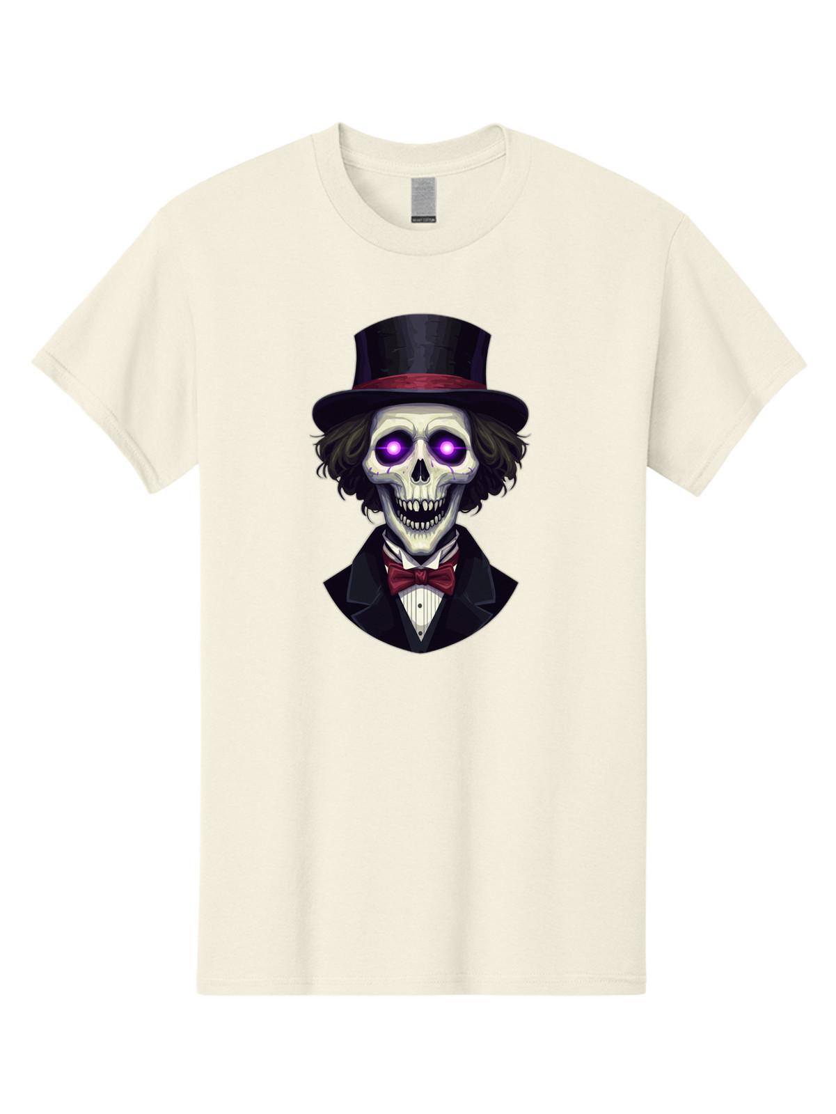Skeleton-Gentleman Mens Graphic Tee, 100% Cotton, Casual Summer Wear S