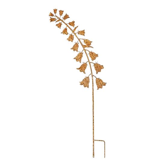Rusty Flowers Garden Stake, Distressed Metal Flower Yard Art Stake, Retro 2D Flowers Decoration for Yard Lawn Flower Bed