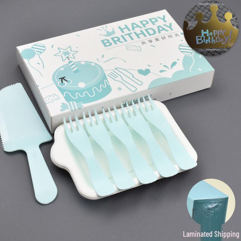 ZISIZ Sugarcane Pulp Cake Cutlery Set