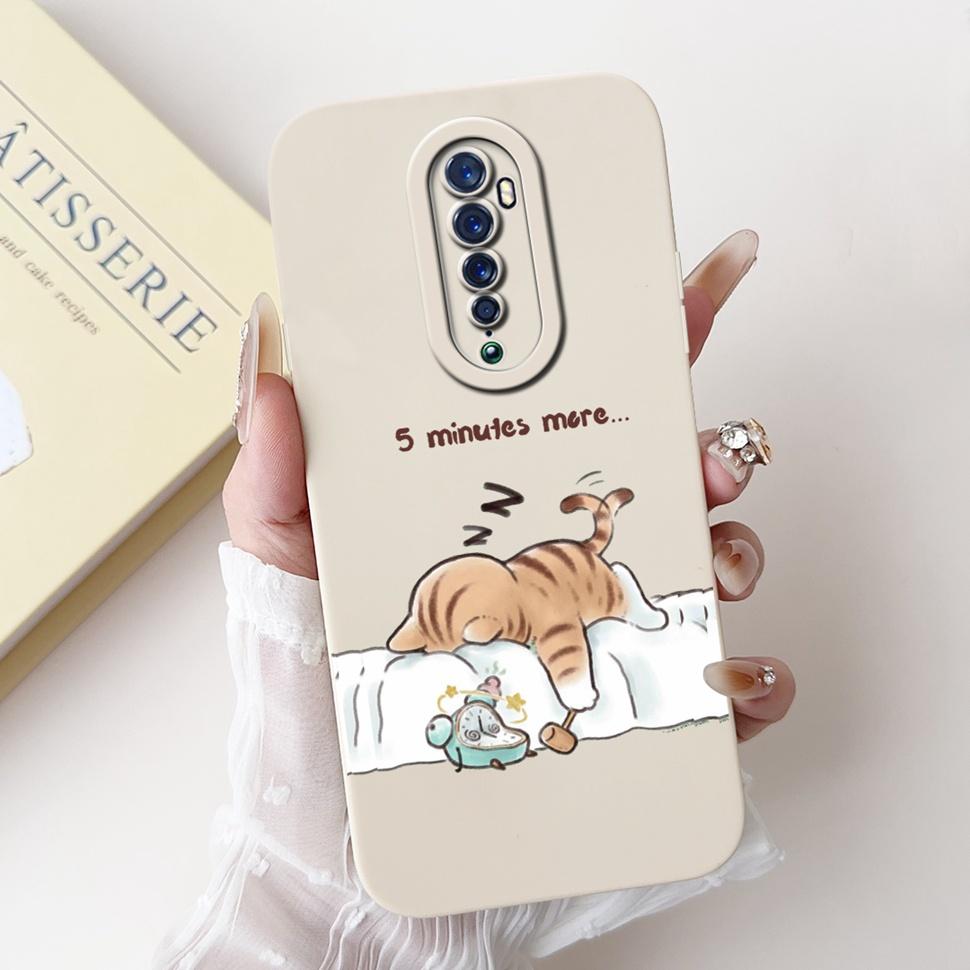 For Oppo Reno 2 2F Case Cute Rabbit Painted Cover Soft Silicone TPU Phone Cases For Oppo Reno2 F Reno 2F Back Cover Funda