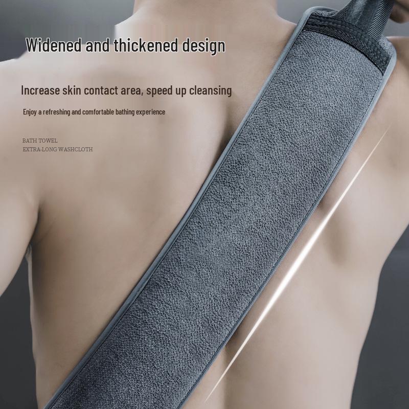 Herren Peeling-Handtuch-Set - 3-teiliger Rückenwäscher & Badekugel