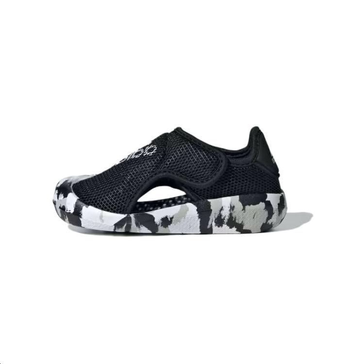 Adidas Comfortable Casual Breathable Low-Top Walking Shoes Baby Shoes Black White ID7858