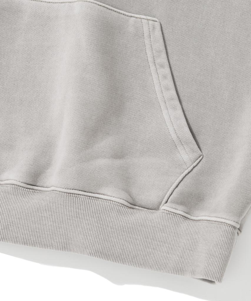 [M~4Xl] Pigment Arch Logo Hoodie_Oat Beige