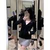 Women's Slim-Fit Hooded Jacket, American Style, Trendy Zipper Cardigan for Spring & Autumn, Versatile & Slimming Dopamine Dressing