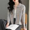 Damen Strickpullover-Mantel mit Kapuze und hoch tailliertem Rock - Herbst/Winter Vielseitiger Stil