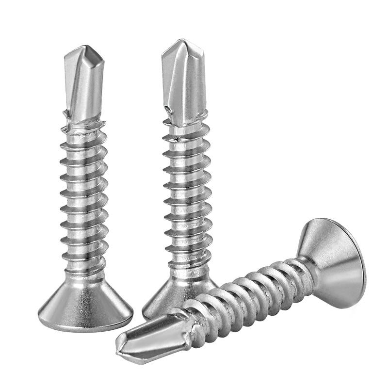 410 Stainless Steel Flat Head Phillips Self-Tapping Self-Drilling Screws