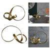 Metal Gold Twist Ornament Figurines Housewarming Gift Portable Art Unqiue for Bedroom Christmas Wedding Bookshelf Home