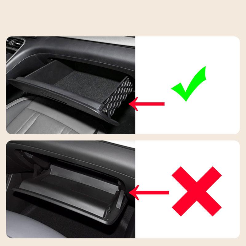For Geely EX2 Proton e.MAS 5 2025 2026 Passenger glove box storage bag artificial leather material, car interior supplies