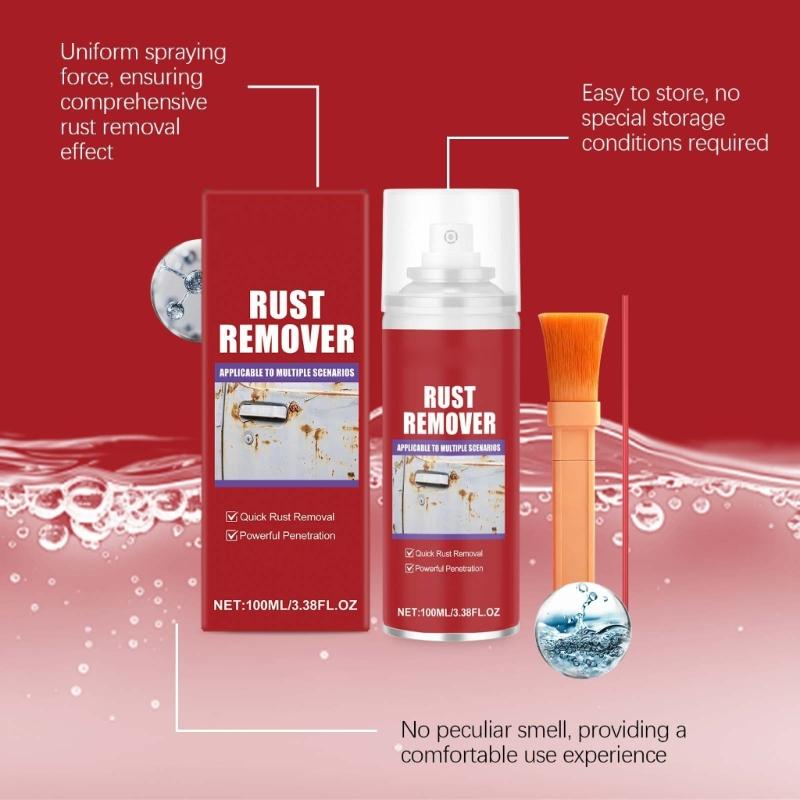 100ml Rostentferner Entrostungssprüher Multifunktions-Automobil-Rostentfernungssprüher Universelle Auto-Wartung Rostschutzmittel