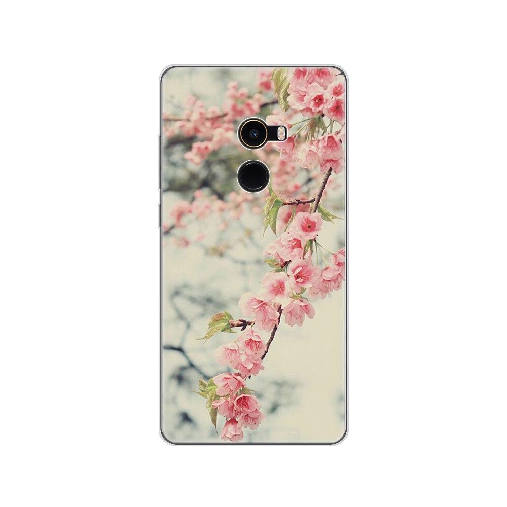Soft Case for Xiaomi Mix 2 Silicon Case for Xiaomi Mi Mix 2 Mix2 Back Cover Protective Printing Transparent Coque