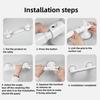 Suction Cup Bathroom Handrail Strong Grip Stability Easy Installation Removable Anti-slip Shower Grip Bar